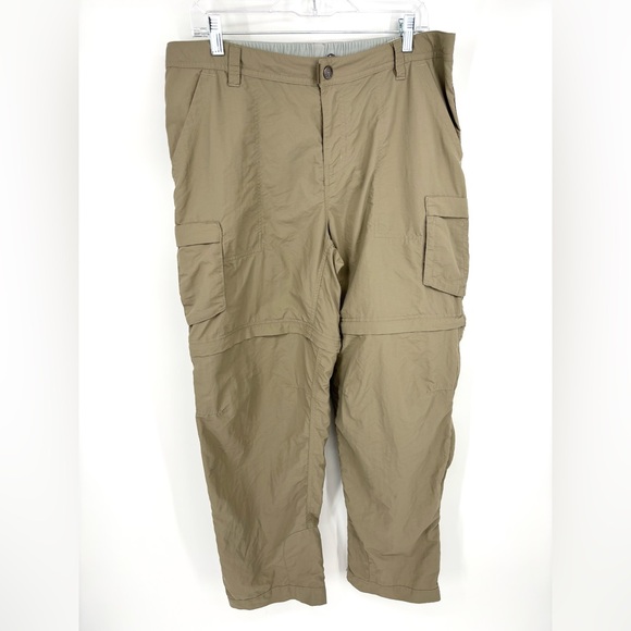 REI Pants - REI Convertible Hiking Pants Zip Off Size 14 Petite Khaki